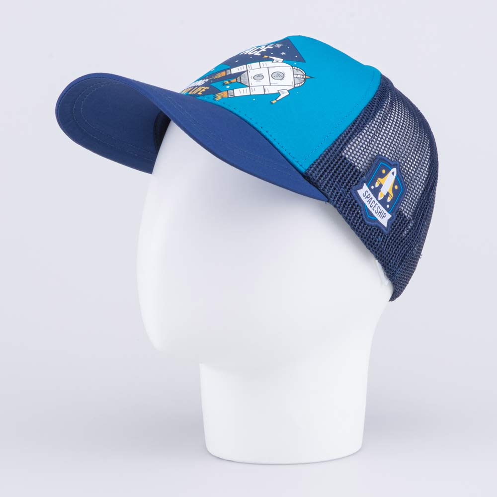 Бейсболка детская Котофей 07711776-40 цв. синий р.48-50