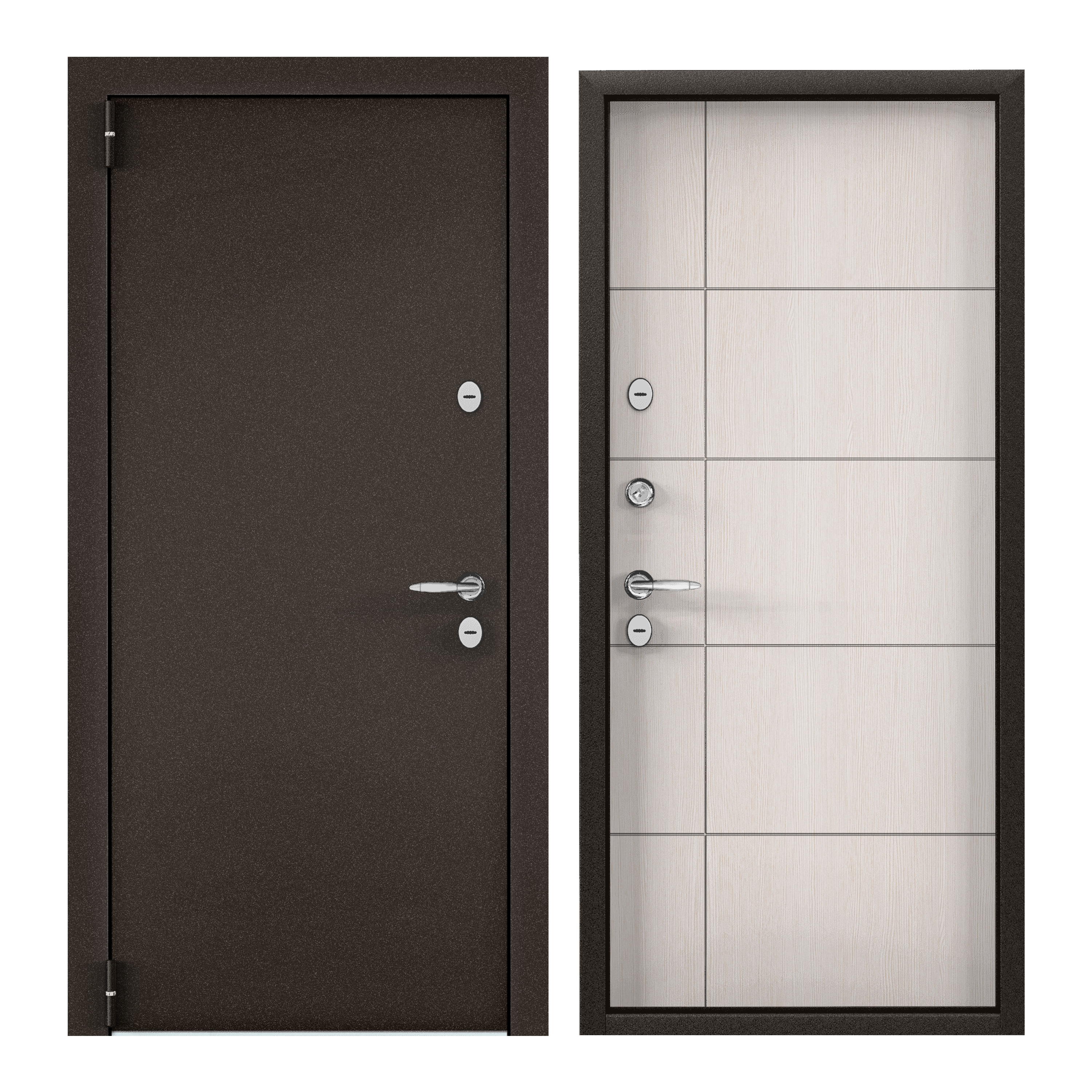Дверь входная для загородного дома Torex Village 950х2050, левый, коричневый/бежевый
