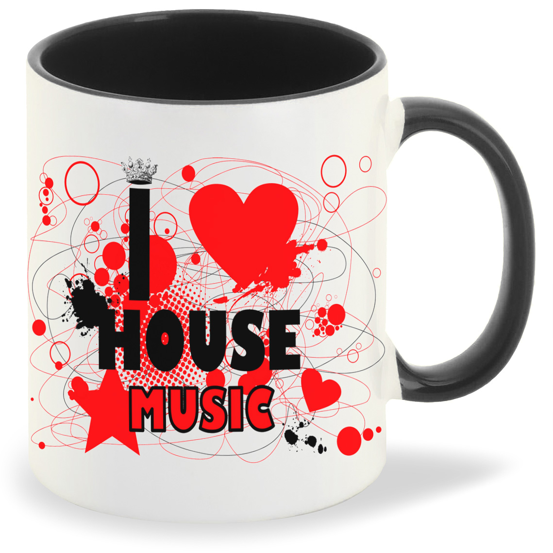 

Кружка CoolPodarok I love house music, I love house music