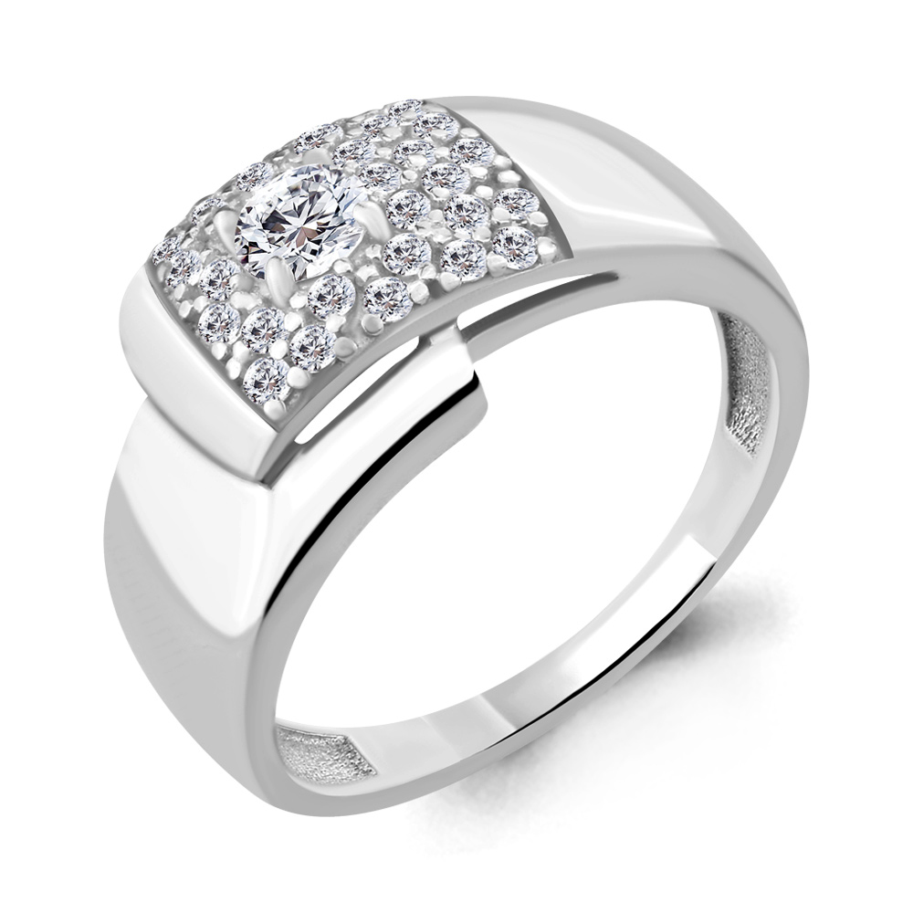 

Кольцо из серебра с фианитом р. 20,5 Aquamarine 68198А_925_р, 68198А_925_р