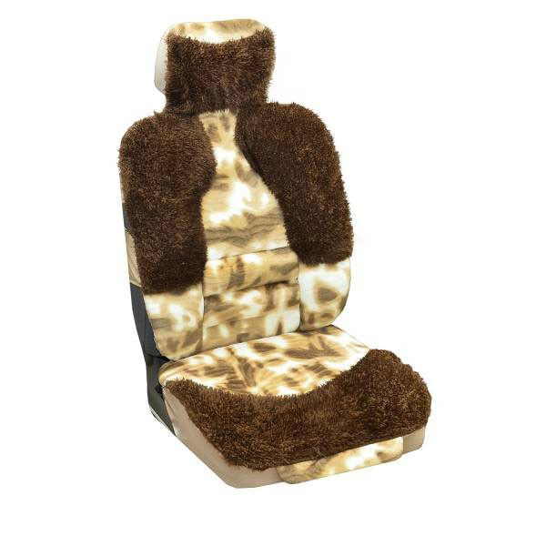 фото Чехлы сиденья меховые искусственные 2 предм. skyway arctic коричневый 1009