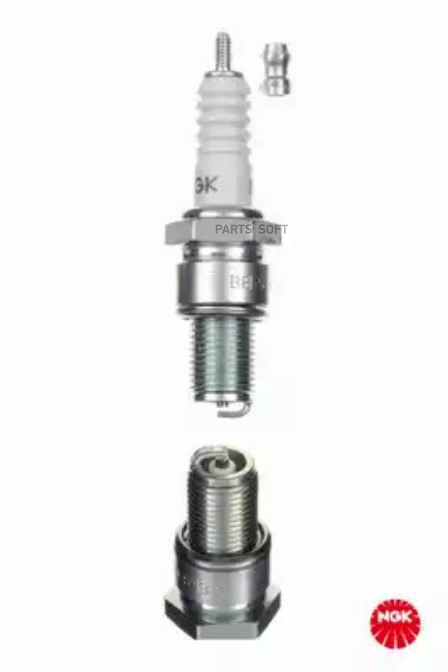 

Свеча зажигания NGK 2411 B8ES /съемная контактная гайка