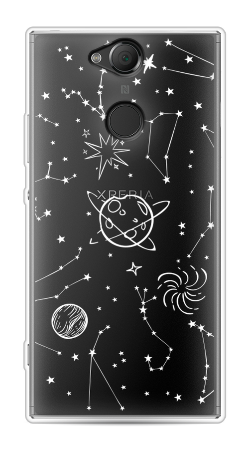 

Чехол на Sony Xperia XA2 "Планеты в космосе", Белый, 53150-2