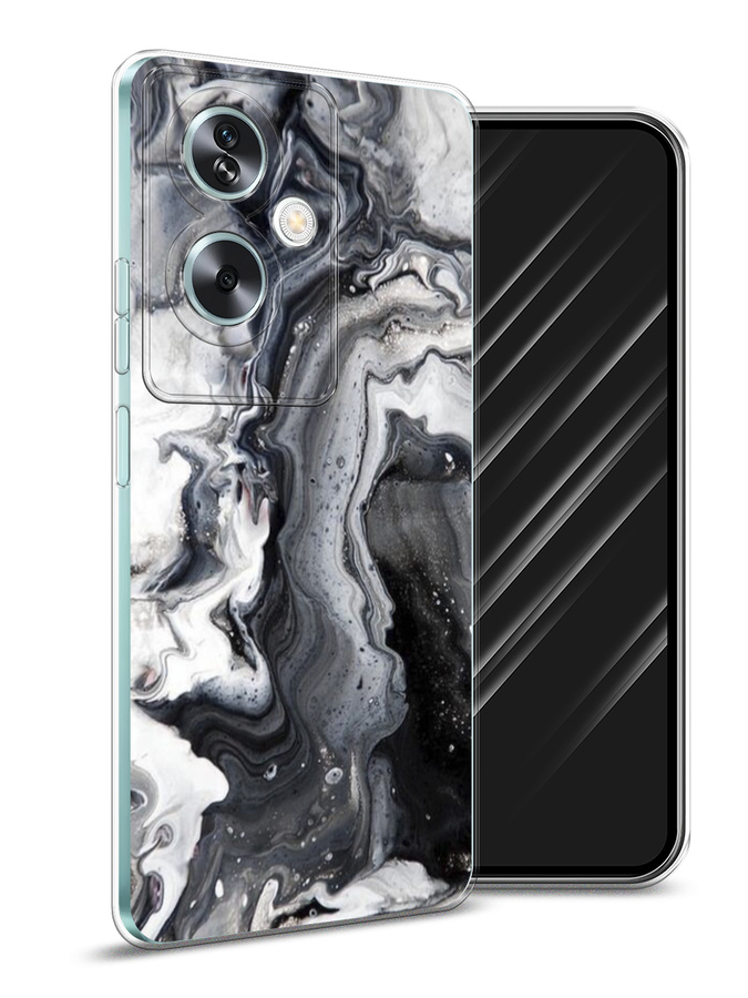 

Чехол Awog на Oppo A79 5G "Бело-черные сложные полосы", Серый;серебристый;белый, 2515650-1