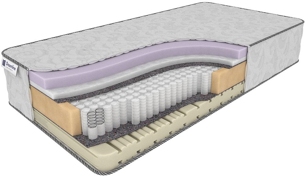 

Матрас Dreamline Sky-high Middle/Soft S1000 150x205 см, Белый, Sky-high Middle/Soft S-1000