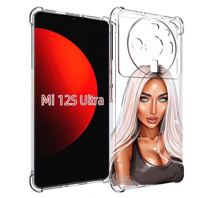 

Чехол MyPads Блондинка женский для Xiaomi 12S Ultra, Прозрачный, Tocco