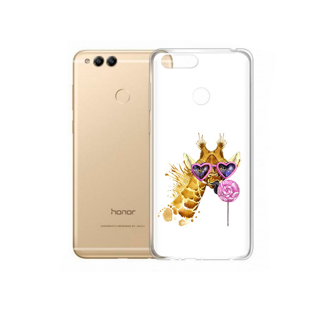

Чехол MyPads Tocco для Huawei 7X акварельный жираф (PT94112.65.217), Прозрачный, Tocco