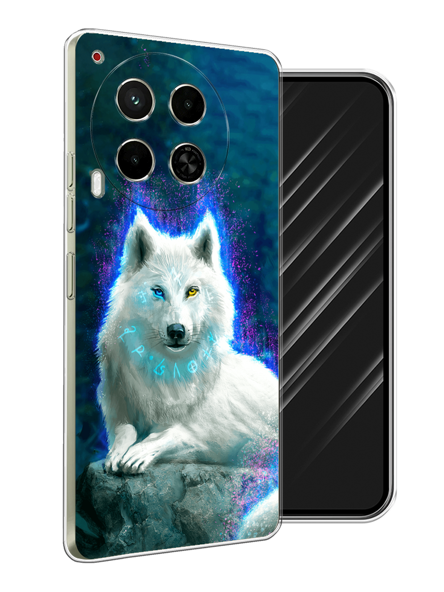 

Чехол Awog на Tecno Camon 30 5G "Белоснежный волк", Белый;зеленый;фиолетовый, 305550-1