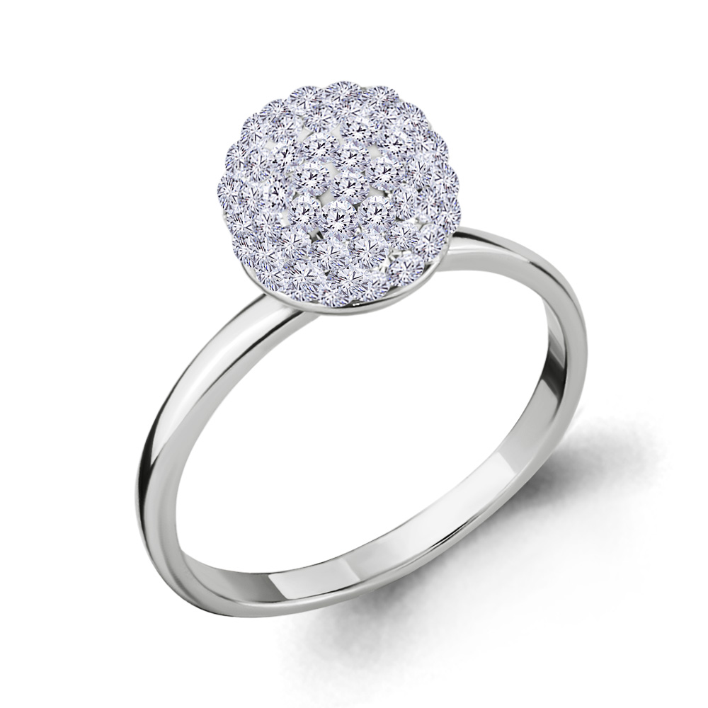 

Кольцо из серебра со стеклом р. 16,5 Aquamarine 68255_925_р, 68255_925_р