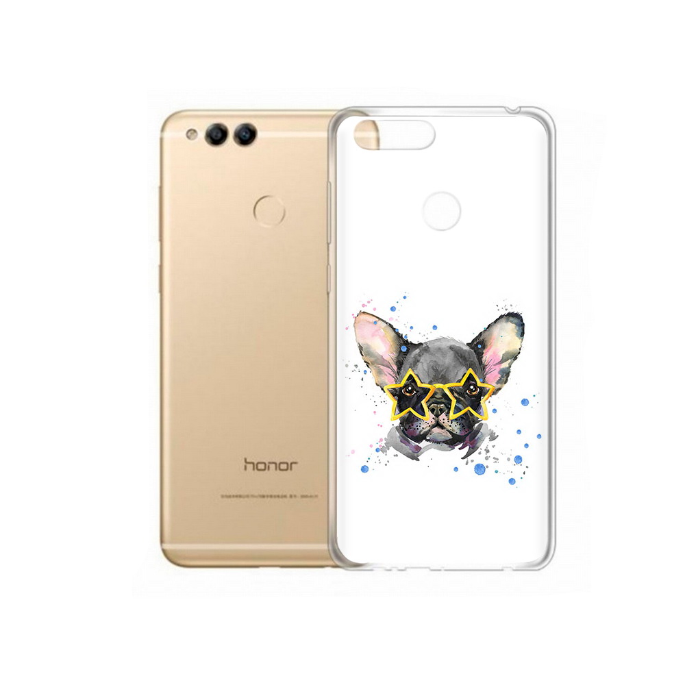 

Чехол MyPads Tocco для Huawei 7X буля в очках (PT94112.65.252), Прозрачный, Tocco