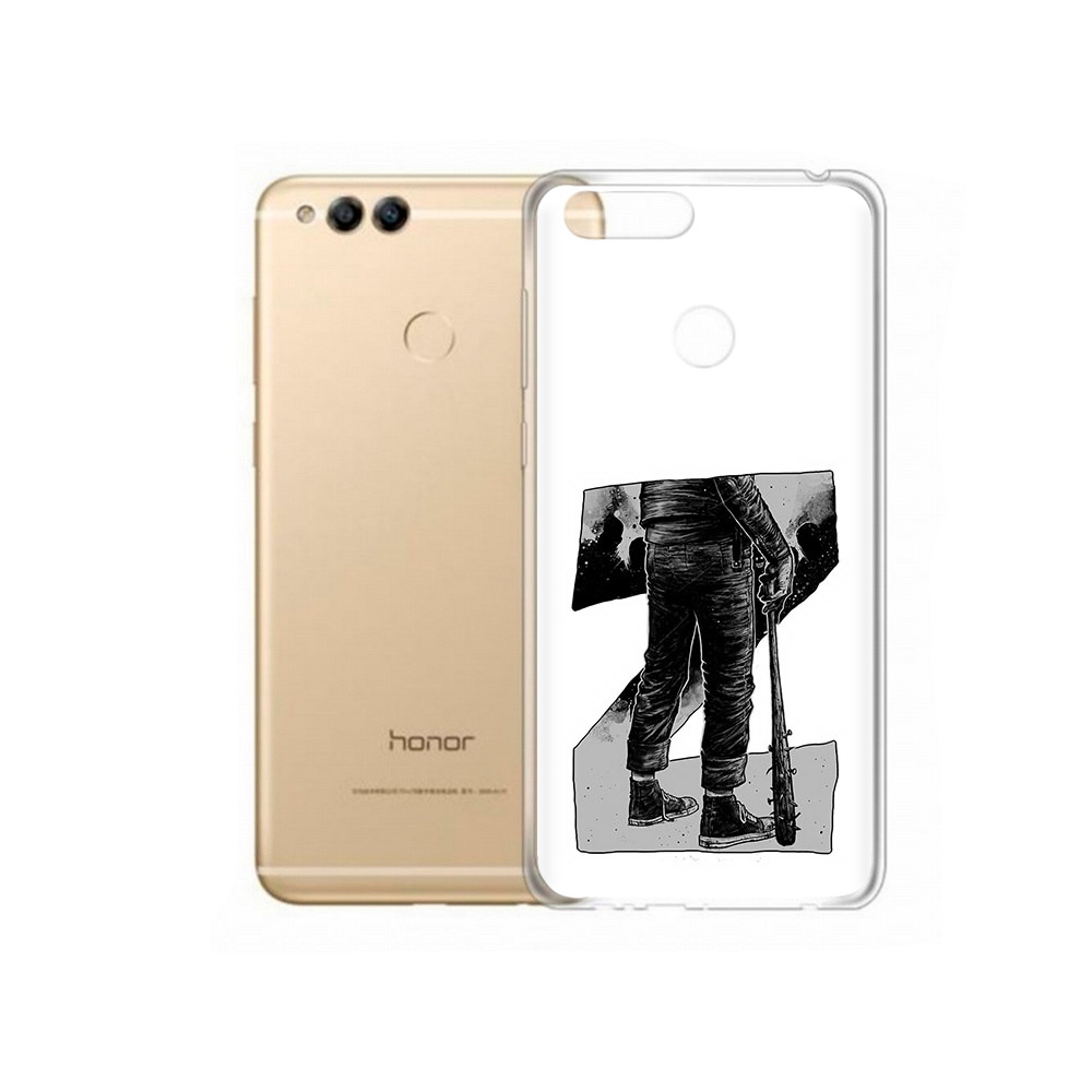 

Чехол MyPads Tocco для Huawei 7X воин черно белый (PT94112.65.265), Tocco