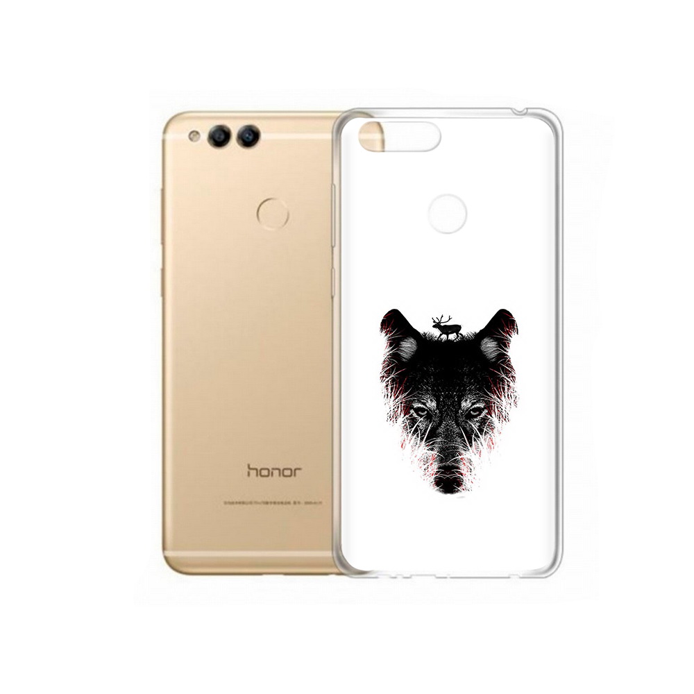 

Чехол MyPads Tocco для Huawei 7X волк в траве (PT94112.65.267), Прозрачный, Tocco