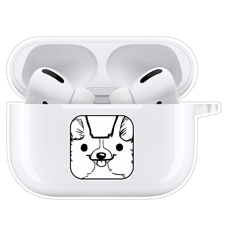 фото Чехол krutoff clear case для airpods pro собачка в кубе