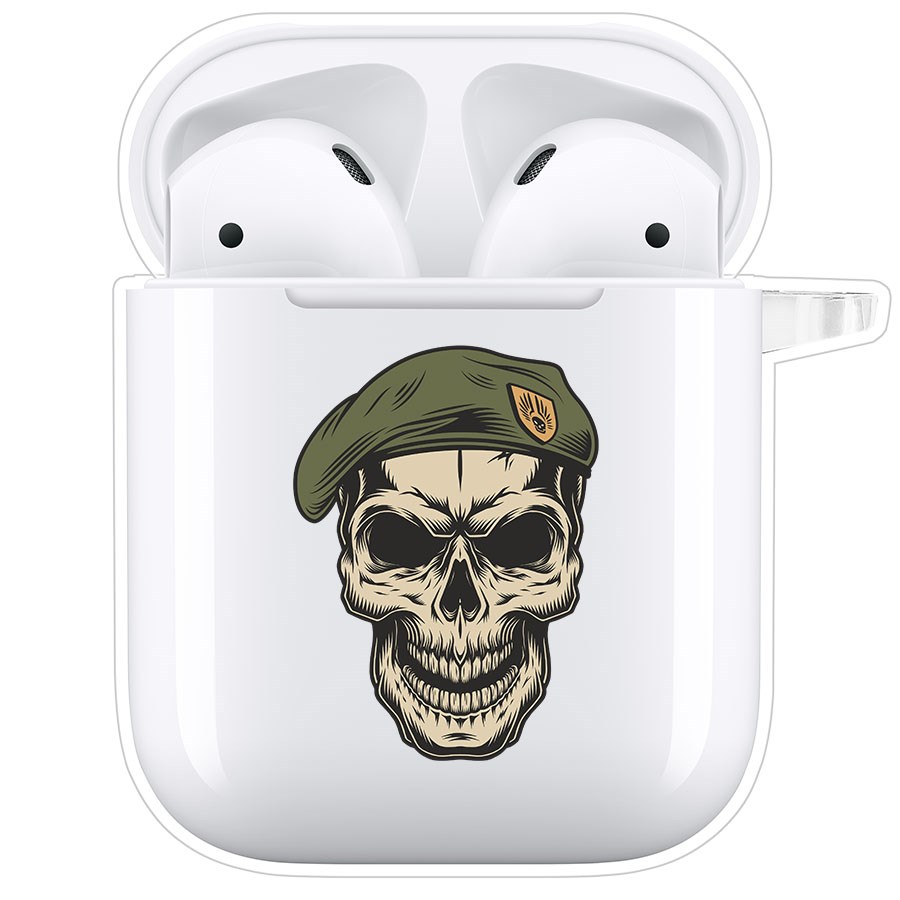 фото Чехол krutoff clear case для airpods 2 солдат удачи