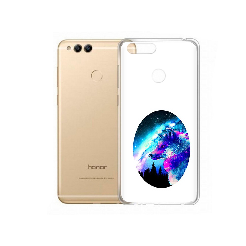 

Чехол MyPads Tocco для Huawei 7X голубой волк (PT94112.65.293), Прозрачный, Tocco