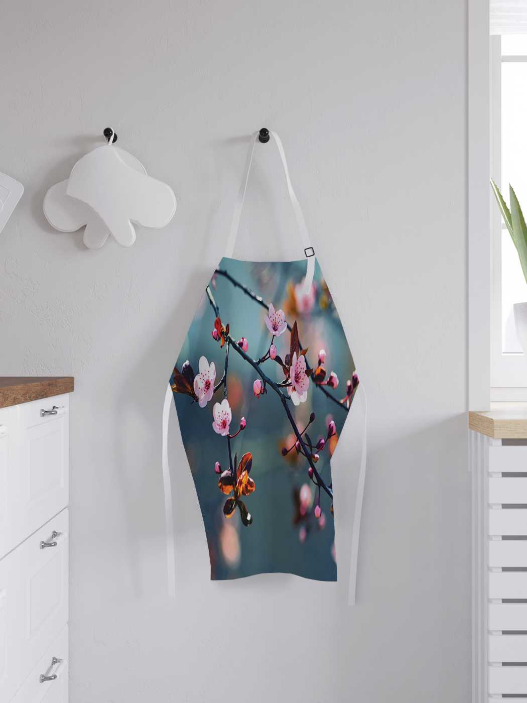 

Фартук женский JoyArty для готовки "Весеннее цветение", универсальный размер, Синий