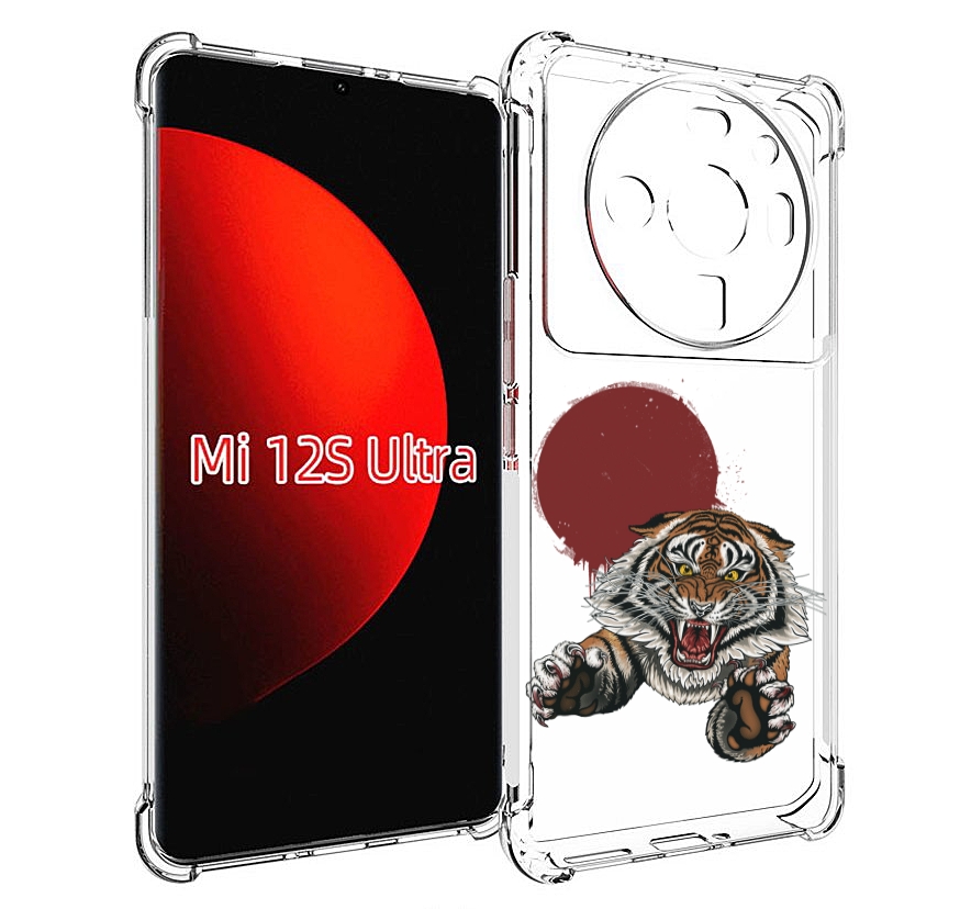 

Чехол MyPads Бросок тигра для Xiaomi 12S Ultra, Прозрачный, Tocco