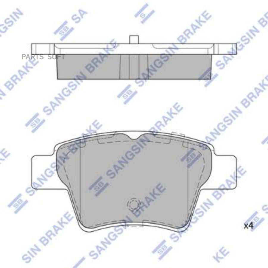 

Тормозные колодки Sangsin brake SP2153