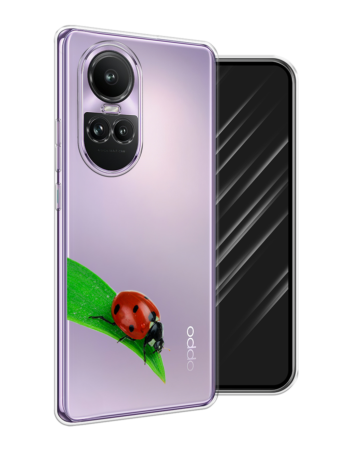 

Чехол Awog на Oppo Reno 10 Global "На счастье", Белый;красный;зеленый, 2514850-1