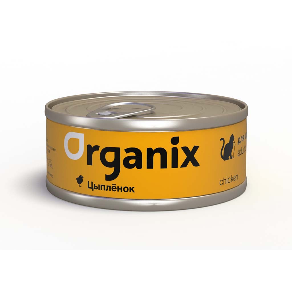 Консервы для кошек Organix, с цыпленком, 100г