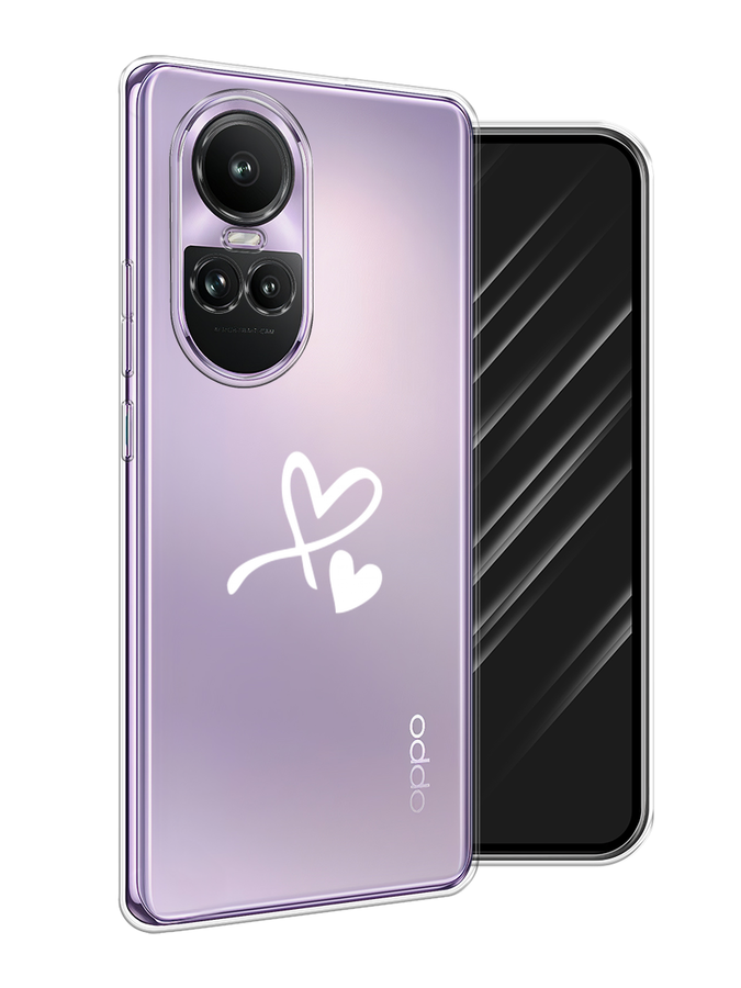 

Чехол Awog на Oppo Reno 10 Global "Сердечко минимализм", Белый, 2514850-1
