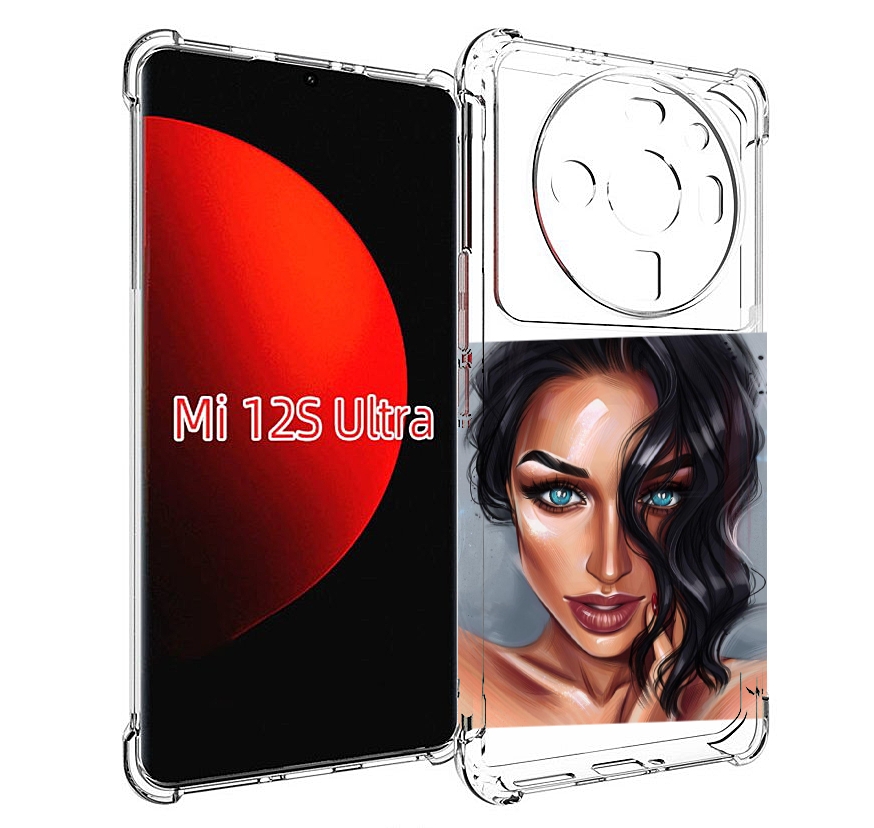 

Чехол MyPads Брюнетка для Xiaomi 12S Ultra, Прозрачный, Tocco