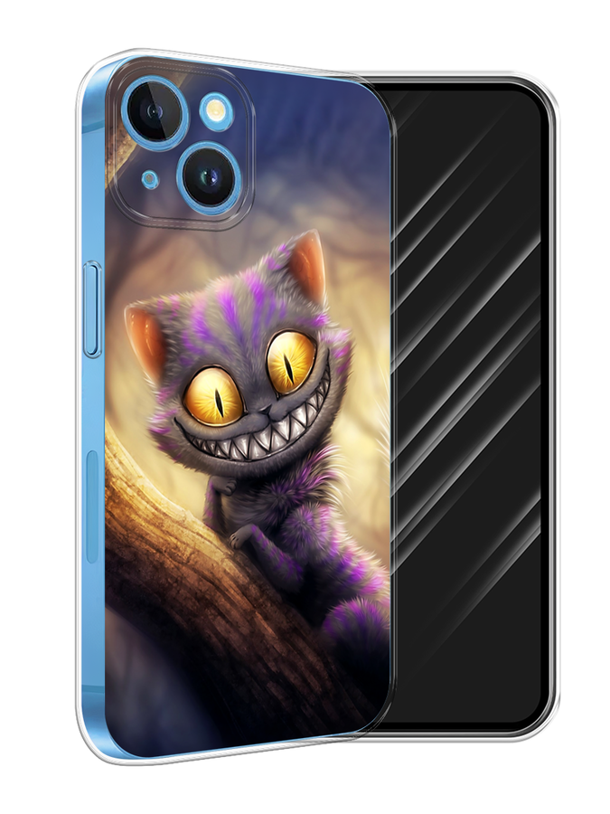 

Чехол Awog на Apple iPhone 15 "Cheshire Cat", Фиолетовый;желтый, 15550-1