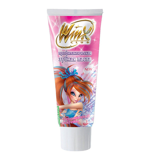 

Зубная паста Longa Vita Winx club Зеляничный коктейль, от 3 лет, 78 мл