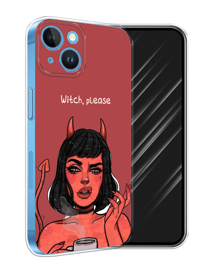 

Чехол Awog на Apple iPhone 15 "Evil Girl", Бордовый;черный, 15550-1