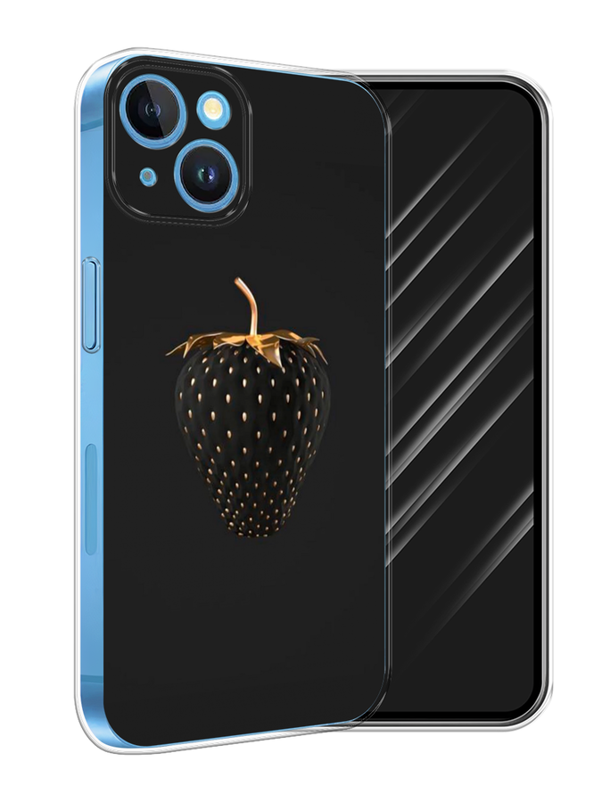 

Чехол Awog на Apple iPhone 15 "Черно-золотая клубника", Черный;золотистый, 15550-1