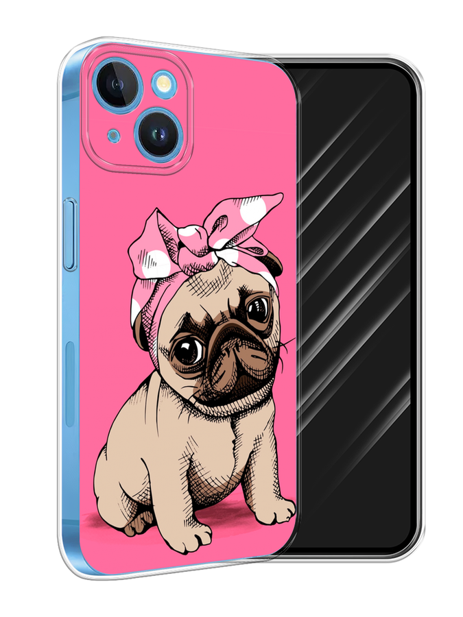 

Чехол Awog на Apple iPhone 15 "Dog Pin-Up", Розовый;бежевый, 15550-1