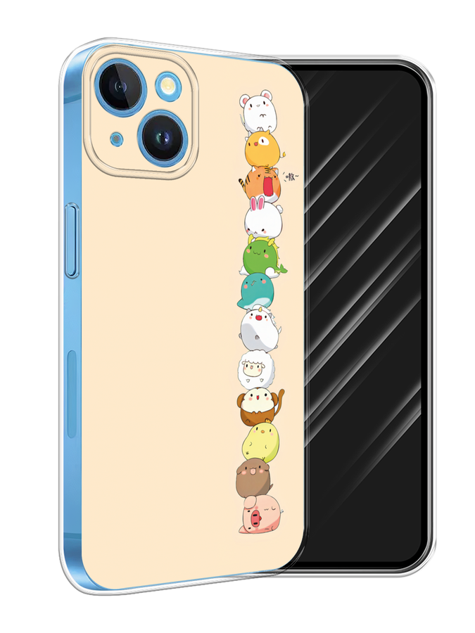 

Чехол Awog на Apple iPhone 15 "Питомцы Чиби", Желтый, 15550-1