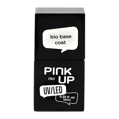 Купить Эластичная база для ногтей PINK UP UV/LED PRO bio base coat с витаминами 10 мл
