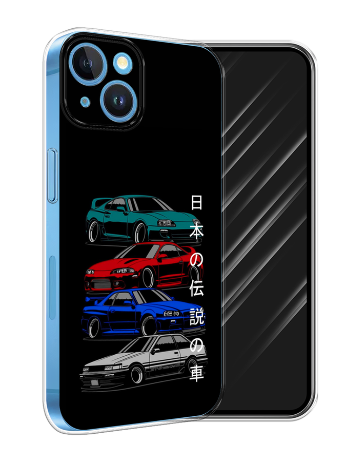 

Чехол Awog на Apple iPhone 15 "JDM Legend cars", Зеленый;красный;синий, 15550-1