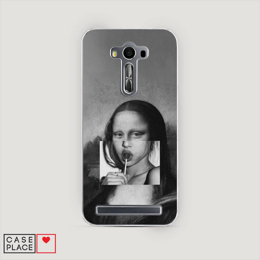 фото Чехол awog "mona lisa sucking lollipop" для asus zenfone 2 laser ze500kl