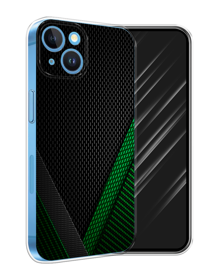 

Чехол Awog на Apple iPhone 15 "Зеленый карбон", Черный;зеленый, 15550-1