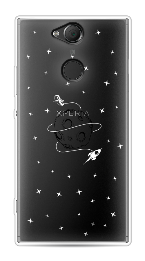 

Чехол на Sony Xperia XA2 "Полет вокруг луны", Белый;серый;черный, 53150-2