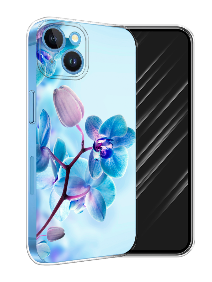 

Чехол Awog на Apple iPhone 15 "Голубая орхидея", Голубой;синий;фиолетовый, 15550-1