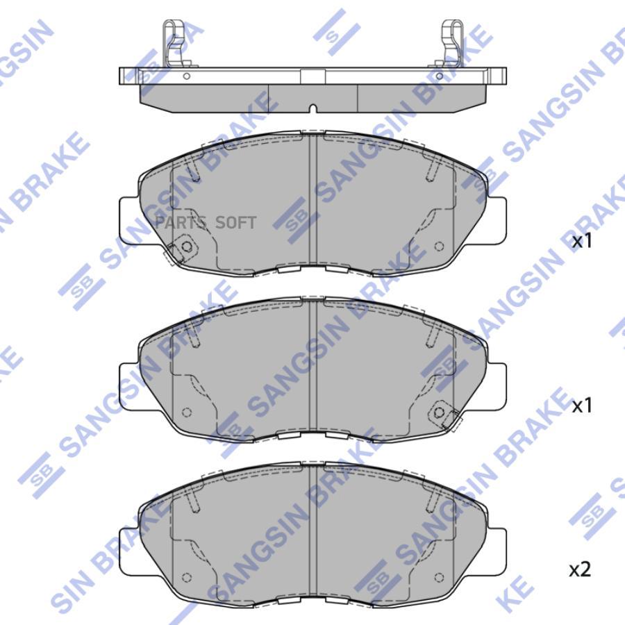 

Тормозные колодки Sangsin brake SP4478