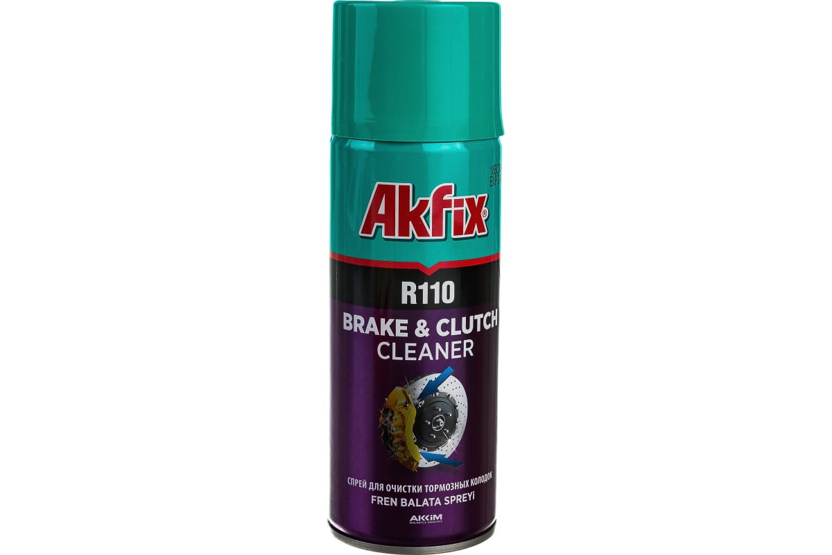 

Очиститель тормозных колодок и сцепления Akfix R110,400 мл, R110-YA350