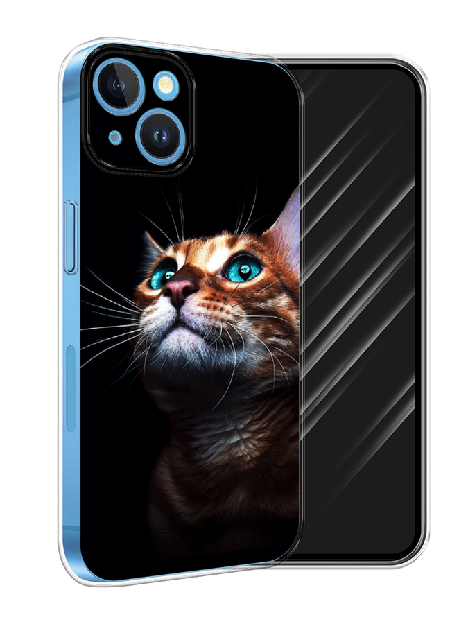 

Чехол Awog на Apple iPhone 15 "Мечтательный кот", Коричневый, 15550-1