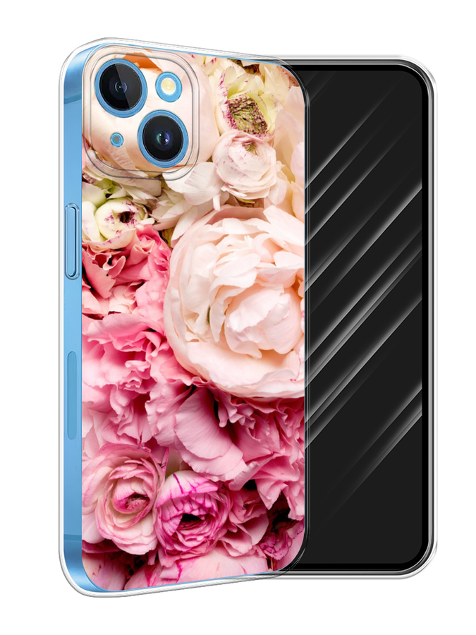 

Чехол Awog на Apple iPhone 15 "Пионы яркие", Розовый, 15550-1