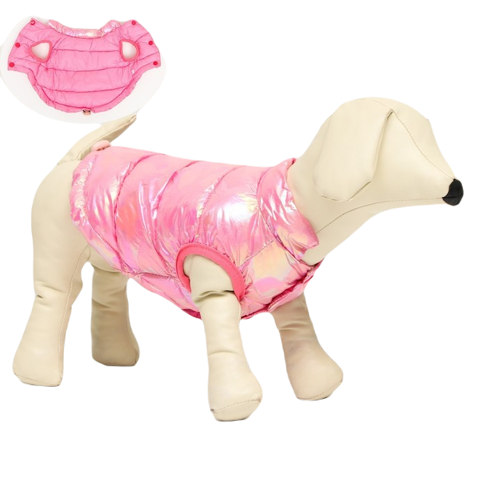 

Куртка для собак двухсторонняя с утяжкой, размер , розовая, Розовый