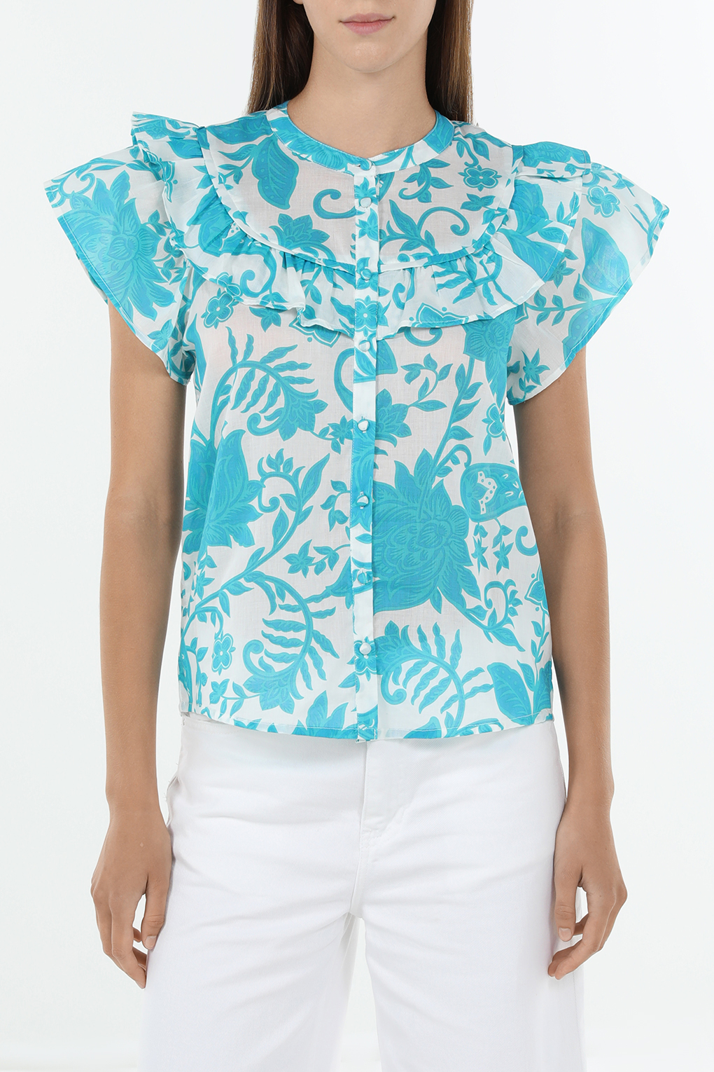 

Блуза женская OVS 1984956 белая 48, Белый, 1984956