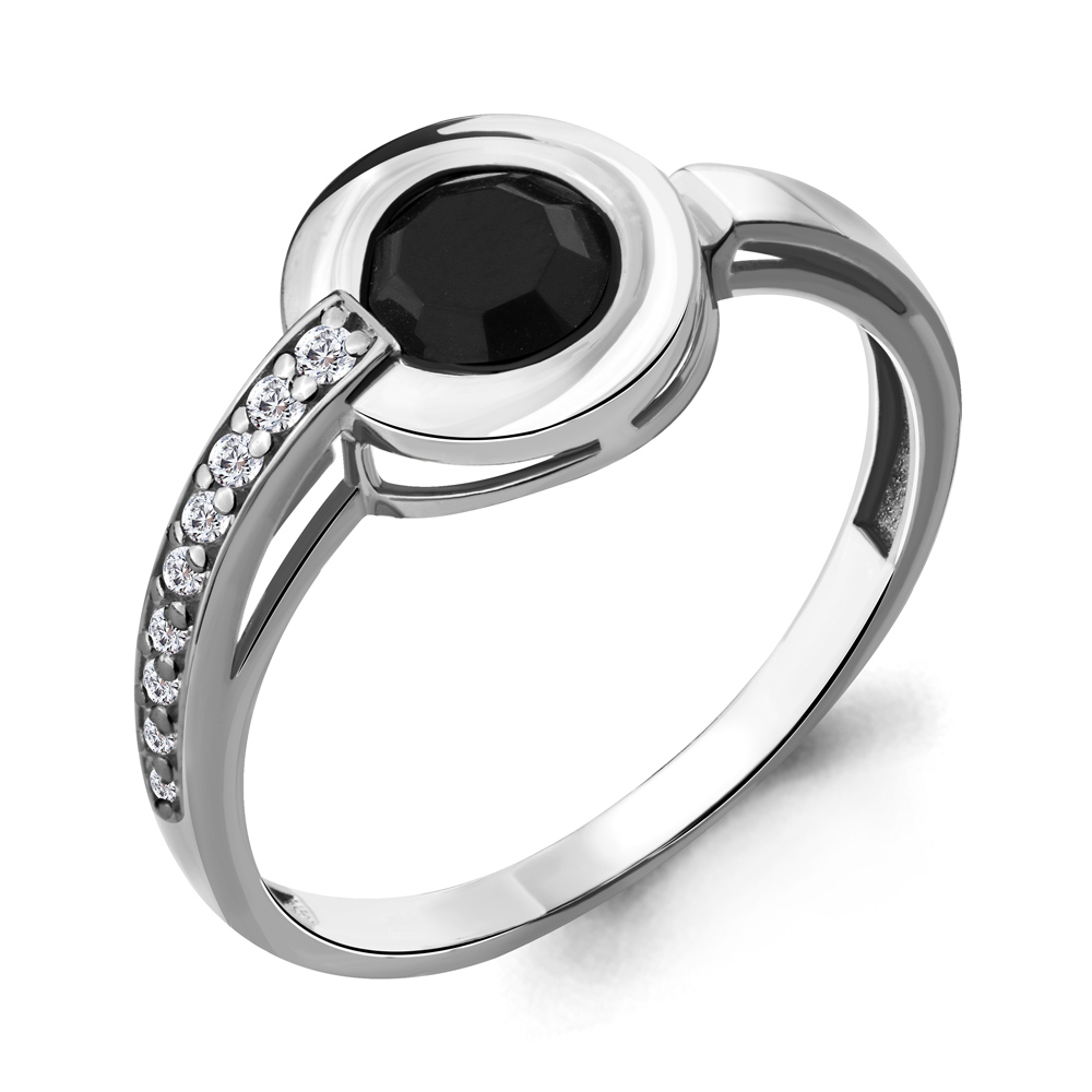 

Кольцо из серебра с фианитом р. 18,5 Aquamarine 68302АЧ_925_р, 68302АЧ_925_р