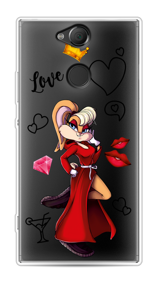 

Чехол на Sony Xperia XA2 "Rich Lola Bunny", Красный;бежевый;оранжевый, 53150-6