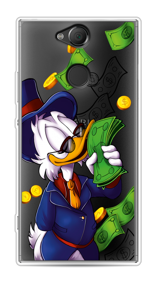 

Чехол на Sony Xperia XA2 "Scrooge McDuck with Money", Синий;зеленый;белый, 53150-6