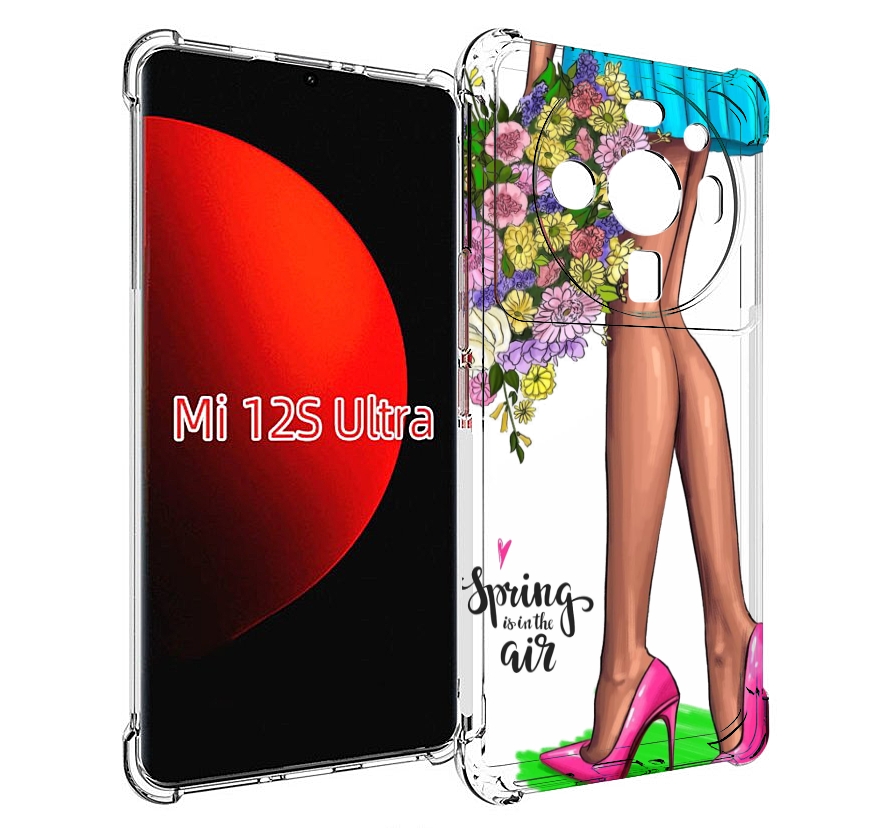 

Чехол MyPads Весна-в-воздухе женский для Xiaomi 12S Ultra, Прозрачный, Tocco