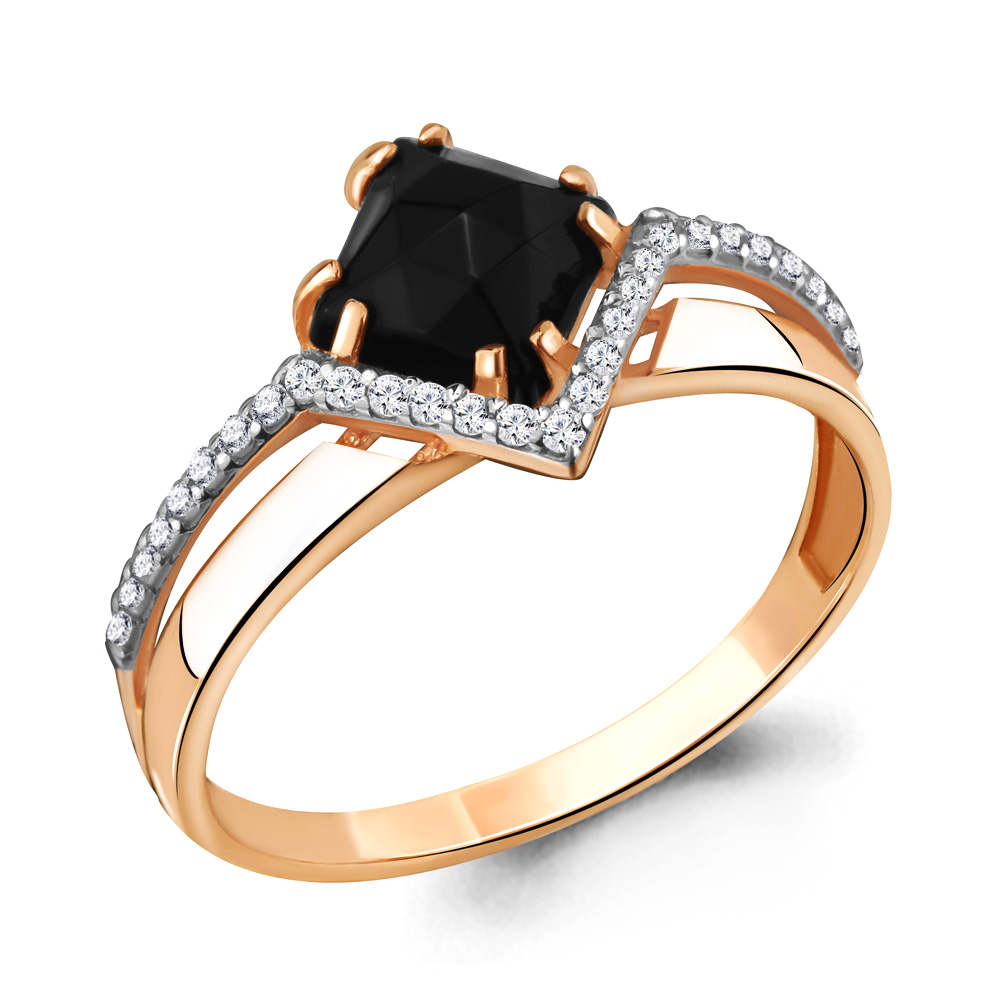 

Кольцо из серебра с фианитом р. 16,5 Aquamarine 68307АЧ_925_з, 68307АЧ_925_з
