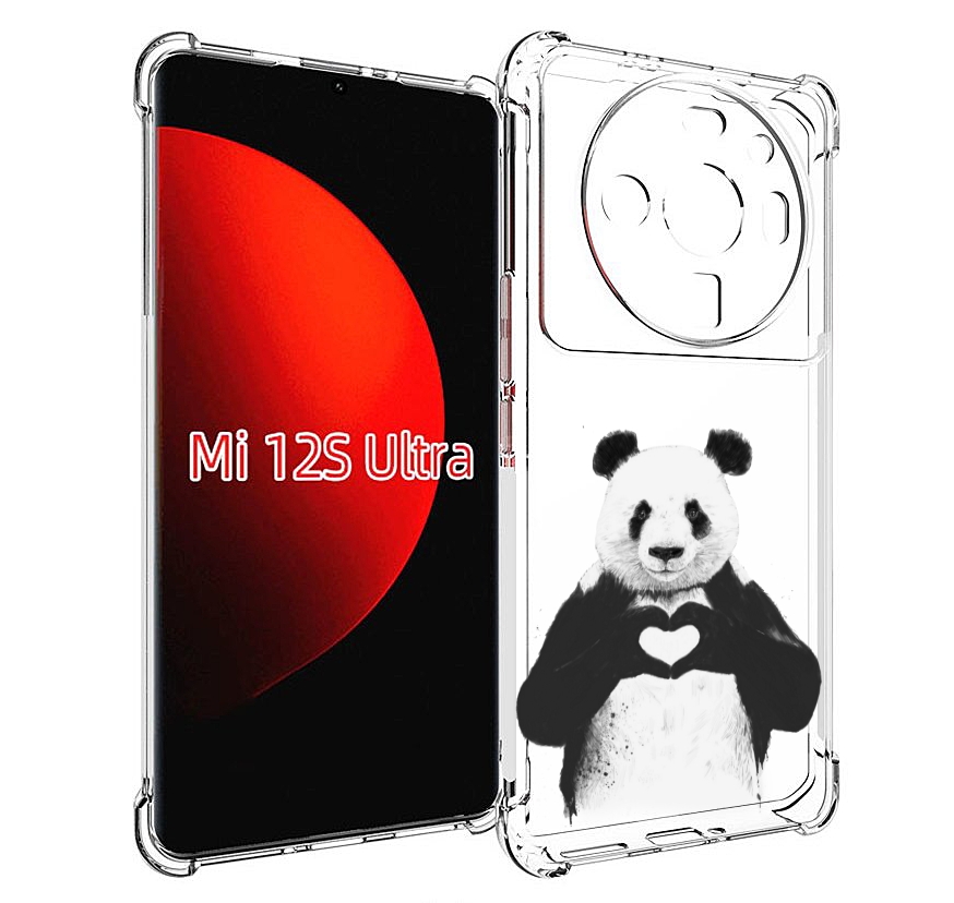 

Чехол MyPads Влюбленная панда для Xiaomi 12S Ultra, Прозрачный, Tocco